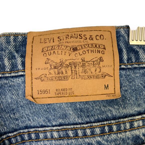 Levis 951 Orange Tab Mom Jeans Size 12 M Relaxed Fit 32X31 100% Cotton USA 90s - Picture 5 of 9